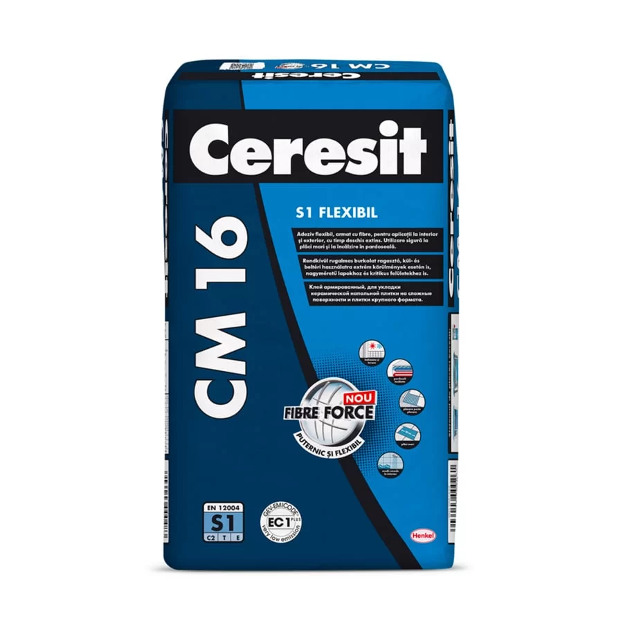 Adeziv flexibil gresie și faianță interior/exterior Ceresit CM 16 25kg